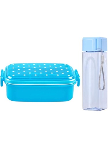 Star Babies Back to School Value Pack Set (Kids Lunch Box with Water Bottle 500ml)-Blue