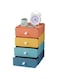 Lomeshow Desk Organizer,4 Tier Stackable Storage Drawers Desk Storage Box,Office Organizer with 4 Drawers for, Desktop, Dressing Table, Office, Home ，Compact Storage Organization Drawers