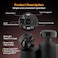 Massage Gun with Heat, Electric Deep Tissue Massage Gun for Back, Professional Massager Gun - 20 Speeds Muscle Relief for Athletes &amp; Family, Gifts for Men, Silent, Black