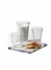 Resistant Glass Coffee Mugs Set of 6 &acirc;&euro;&ldquo; 3.1oz (90ml), Extra Durable Tea Cups, Clear Premium Glassware, Dishwasher Safe