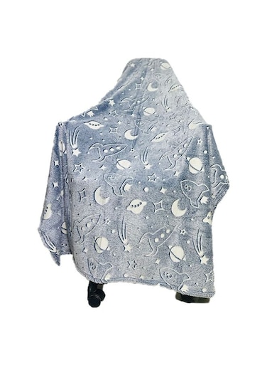 In The Dark Blanket Cotton Grey