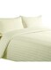 COLLECTION Stripe Single Cream Duvet Cover set with Single Pillow Case 160x220 cm