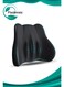 Lumbar support pillow, memory foam lumbar pillow for relieving back pain, office chair back support pillow, car seat - black
