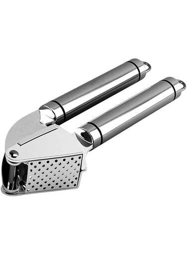 Stainless Steel Garlic Press, Silver 1pcs