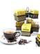Tea Bag Organizer Storage Holder 360-Degrees Spinning Carousel, 8 Compartments TeaBags Display Rack with Lazy Susan Platform for Kitchen, Home, Office Coffee Bar Counter, Black