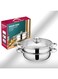 Steamer for Cooking, Stainless Steel Steamer Pot, Food Steamer 11 inch Steam Pots with Lid 2-tier for Cooking Vegetables, Seafood, Soups, Stews and Pasta