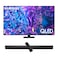 Samsung 75-Inch QLED 4K Q70D Tizen OS Smart TV with 4K AI Upscaling, Quantum Dot, AirSlim Design With 2.0 Channel Soundbar 30W, HDMI ARC, Bluetooth, USB, MP3, FM Station