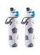 O2COOL Mist N Sip Reusable Sports Misting Bottle, 20 oz (2 Pack Soccer), Keeps Water Cool, Lightweight, BPA Free