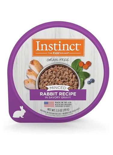 Instinct, Cat Minced Rabbit Tub, 3.5 Ounce