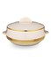 2500ML Beige Stainless Steel Insulated Casserole with Steel Lid for Hot Food Storage Serving Dish Thermal Warmer Container Home Kitchen Dining