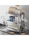 3-Layer Stainless Steel Dish Drying Rack   Kitchen Organizer with Plate &amp; Utensil Holders for Countertop   Durable Dish Drainer Stand