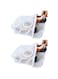 Rubik Sneaker Dryer &amp; Wash Bag With Strap for Shoes Washing, Mesh Laundry Bag, Mesh Shoe Washing Bag with Zipper for Men &amp; Women, White (2 Pack)