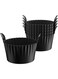 Excefore Ramekins for Air Fryer, Pack of 6 Air Fryer Egg Mould, Large Muffin Cases for Air Fryer, Silicone Egg Poacher, Air Fryer Accessories, Black
