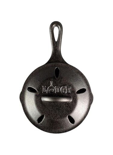 Lodge L3Smsk 6.5" Cast Iron Smoker Skillet, Black