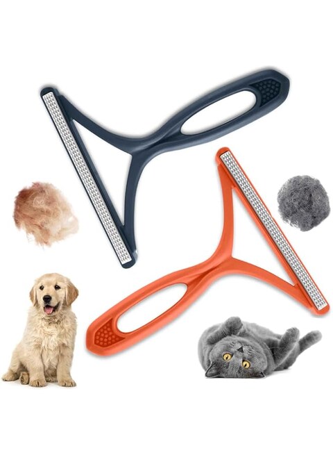 Oasisgalore 2pcs Pet Epilator For Carpets, Sofas, Pet Bed Blankets Carpet Scraper Tool Reusable Lint Remover Easy To Clean Fur Clothes For Dogs And Cats, Pet Towers, Portable Brushes For Car Interiors