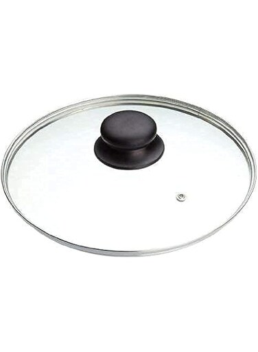 Copper Top Tempered Glass Saucepan Casserole Frying pan Lid (14 cm, 16 cm, 18 cm, 20 cm, 22 cm, 24 cm, 26 cm, 28 cm, 30 cm, 32 cm, 34 cm, 36 cm, 38 cm, 40 cm) Replacement Lids for Pans and Pot (14cm)