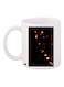 Printed Ceramic Coffee Mug White/Black