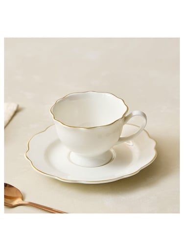 Box Ivory 2-Piece Cawa Cup and Saucer Set 90 ml