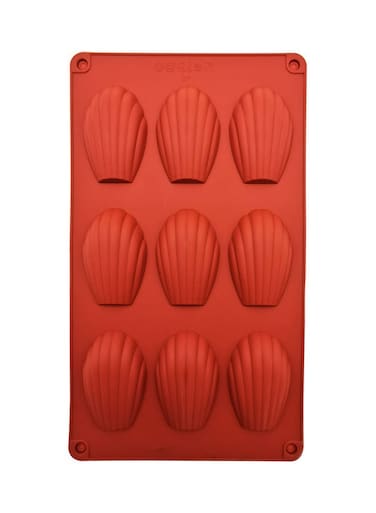 Silicon Sea Shell Shape Cake Mold Red 29 x 17cm