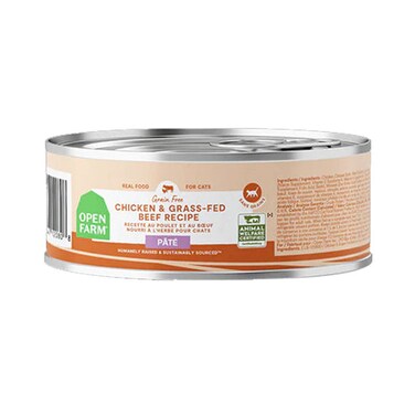 Open Farm Chicken &amp; Grass Fed Beef Pate Wet Cat Food 150G
