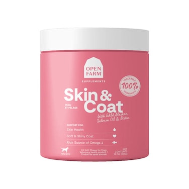 Open Farm Skin &amp; Coat Chews Supplement for Dogs 360G
