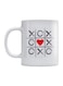 X O Game Printed Coffee Mug White/Black/Red