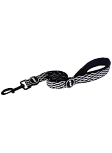 DOCO Diamante Leash With Handle 4ft (DPN1048) - 2.0 X 120cm, Black, M, 1 piece