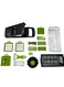 16-Piece Multifunctional Vegetable Cutter &amp; Chopper Set Slicer, Shredder, and Kitchen Cutting Tool