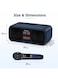 Karaoke Speaker System with 2 Mics, USB, TF Card &amp; RGB Lighting