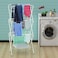 3-Tier Clothes Drying Stand,Foldable Clothes Rack for Air Drying Clothing, Sturdy Durable Clothes Dryer,Stainless Steel Laundry Drying Stand for Indoor, Outdoor, Balcony