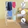 3-Tier Clothes Drying Stand,Foldable Clothes Rack for Air Drying Clothing, Sturdy Durable Clothes Dryer,Stainless Steel Laundry Drying Stand for Indoor, Outdoor, Balcony