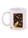 Hut Printed Coffee Mug White/Green/Yellow 11ounce