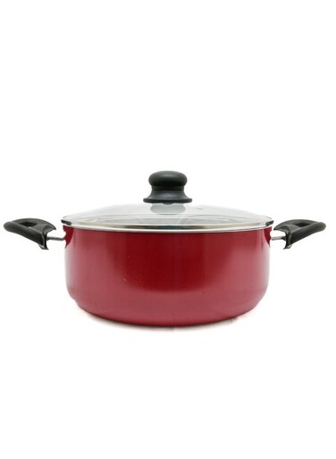 Cook Easycook Non-Stick Casserole with Glass Lid   Scratch-Resistant Cooking Pot