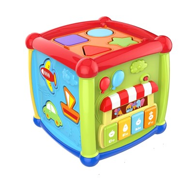 Huanger - Baby Activity Cube Shape Learning Toy - Multicolor