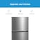 Midea 580L Gross Top Mount Double Door Refrigerator MDRT580MTE46, 2 Doors Frost Free Fridge Freezer with Smart Sensor &amp; Humidity Control, Active-C Fresh, Multi-Air Flow, Electronic Silver, Large