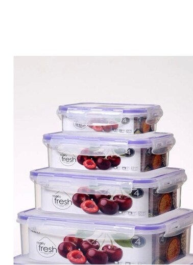 4Pcs Storage Container Transparent Container