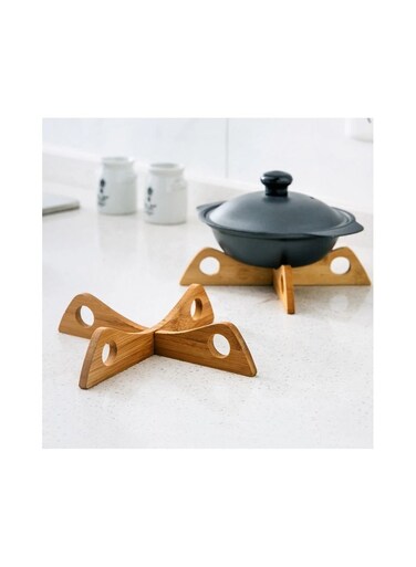 pcs Tray Rack Detachable Wood Table Mat Kitchen Pot Heat Insulated Cooling Dish Pot holders Gadget Holder