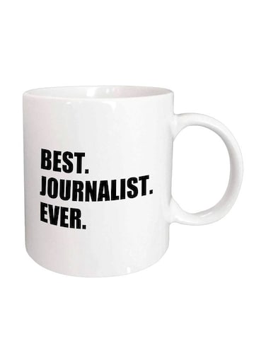 Best Journalist Ever Printed Mug White/Black