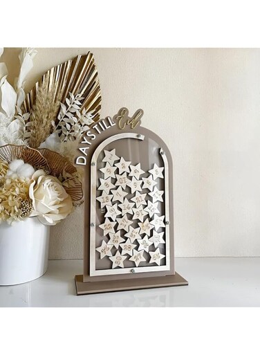 thePartyPopper Arched Ramadan Dropbox Countdown Calendar and Eid Jar Pack of 1 Ramadan Advent Countdown Eid Calendar Eid Centerpiece for Eid Ramadan Home Decoration
