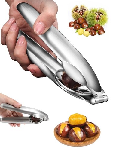 Chestnut Clip Peeler Nut cracker Pecan Walnut Plier Opener 304 Stainless Steel Kitchen Tools
