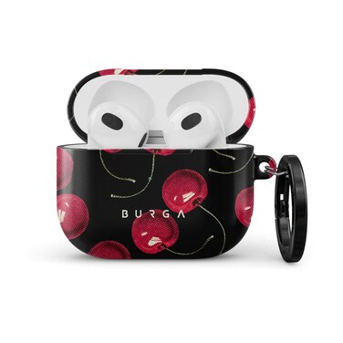 Burga AirPods 3 Cherrybomb Protective Elegant Case For Apple AirPods, Cover Charging LED Visible, Scratch-Resistant, Shockproof Case