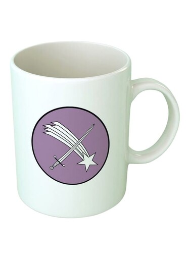 Print Printed Coffee Mug White/Purple/Black