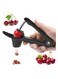 Cherry Pitter Tool, Olive Pitter Tool, Cherry Pitter Remover, Cherry Core Remover Tool with Space-Saving Lock Design, Fruit Pit Core Remover for Making Cherry Jampace- Saving Lock Design