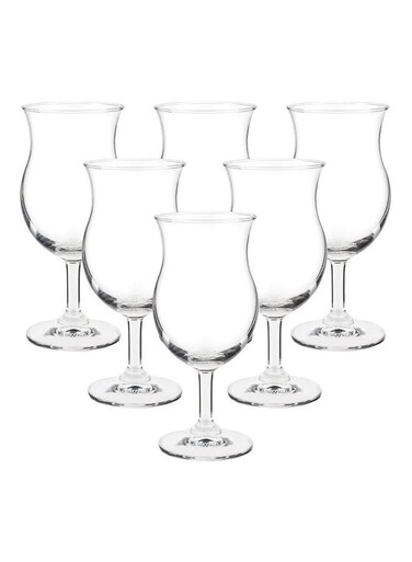 Pack Of 6 Cuba Poco Grande Glass Clear 350ml