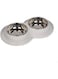 Pawsitiv Anti-Spill Dinner Set Bowls - Small - White160ml + 160ml