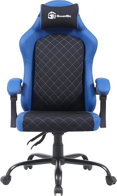 GamerTek Vanguard Gaming Chair - Blue Edition, Ergonomic and Durable Gaming Chair