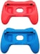 GamerTek Controller Grips for Nintendo Switch 2 &ndash; Blue &amp; Red Edition   Ergonomic Joy-Con Hand Grips for Enhanced Comfort &amp; Control