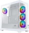 GamerTek Stellar MID Tower ATX Gaming Case &ndash; White, ARGB Fans, High-Performance Build