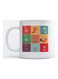 Mug Brands Icons for Coffee and Tea White