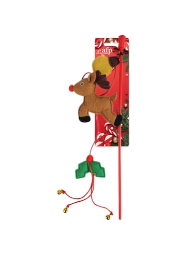 All For Paws Flying Reindeer Cat Wand